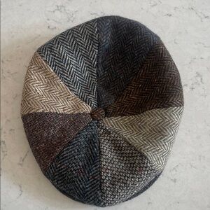 Kangol Men's Multi-Color Wool Tweed Flat Cap Size Large